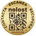 Placa Nolost dorada Premium metal